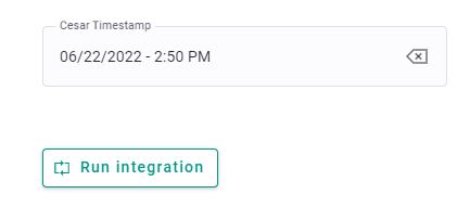 Cesar2 Integration General Settings Synced Services